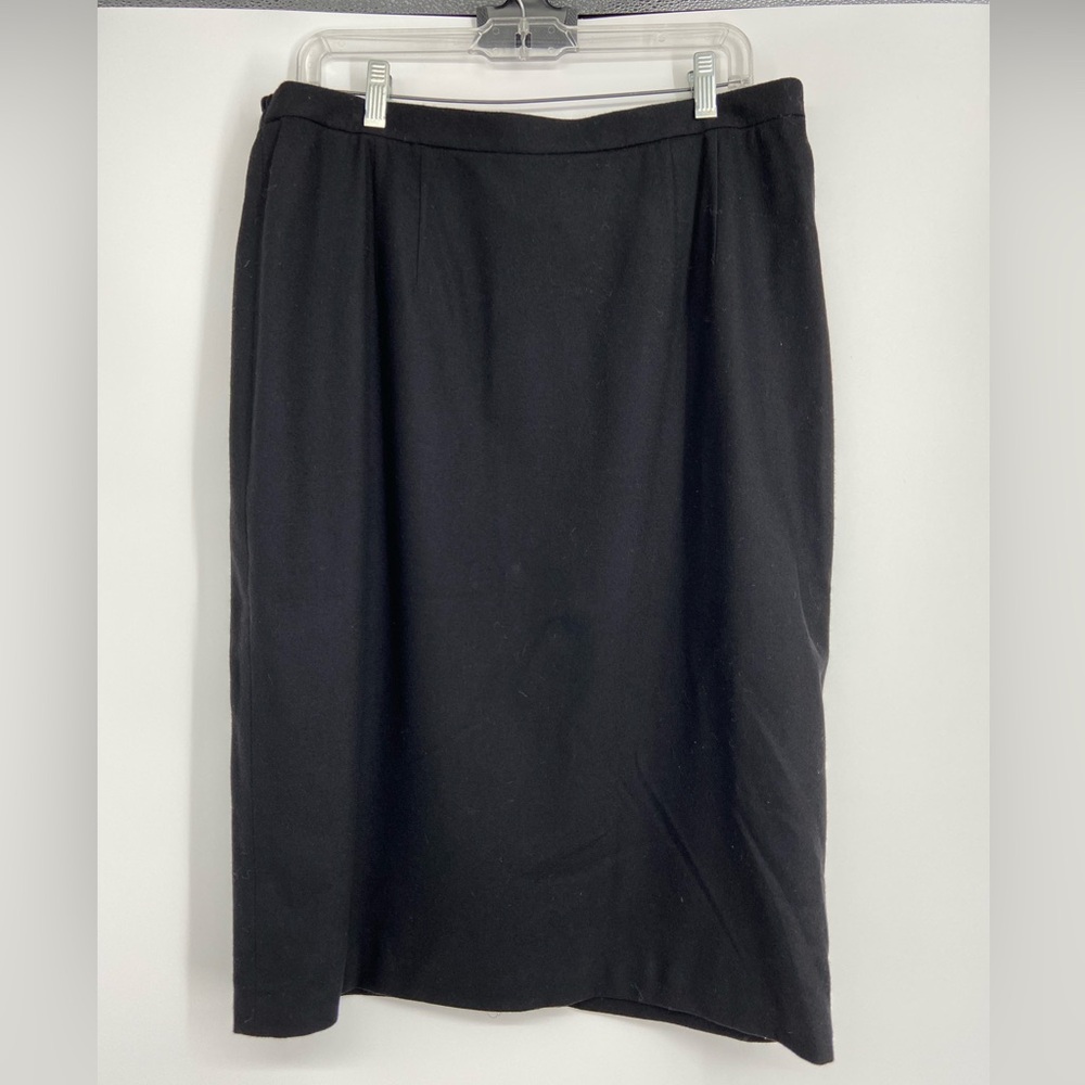 Ellen Tracy Wool cashmere‎ pencil midi skirt, size 15